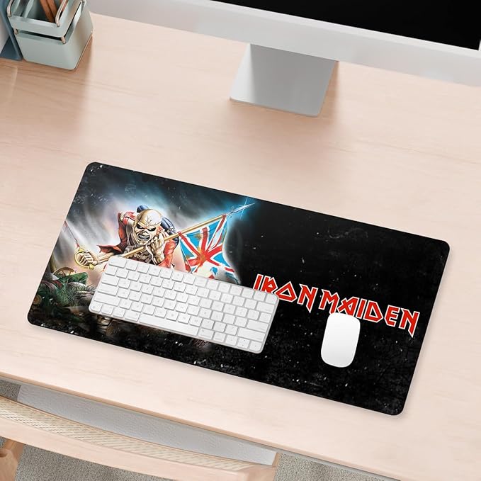 Head Case Designs Officially Licensed Iron Maiden The Trooper Graphic Art 23.62 x 11.81 x 0.12 inches (600 x 300 mm) - L Gaming Office Desk PC Keyboard Mouse Mat Pad