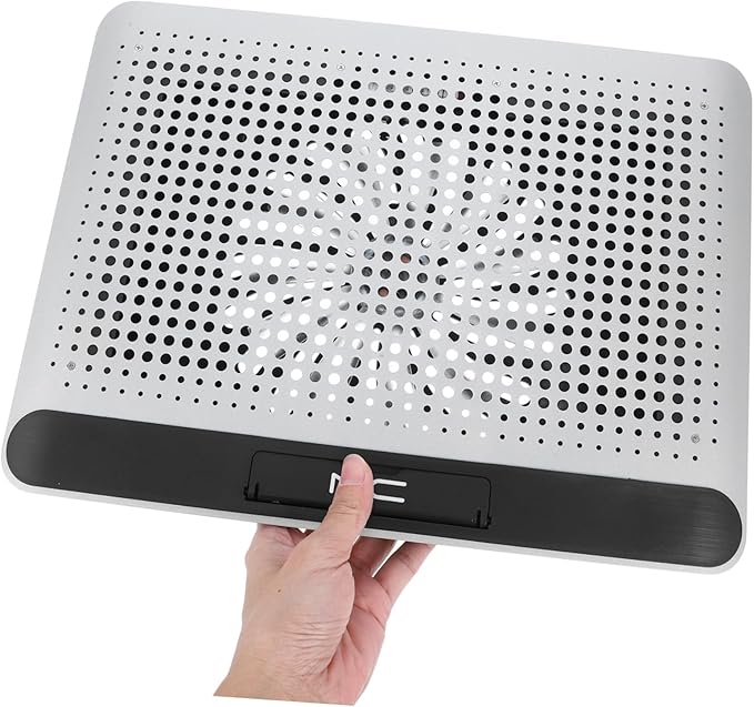 Artibetter Aluminum Alloy Laptop Cooler Pad Cooling Fan for 18 Notebook Cooling Device
