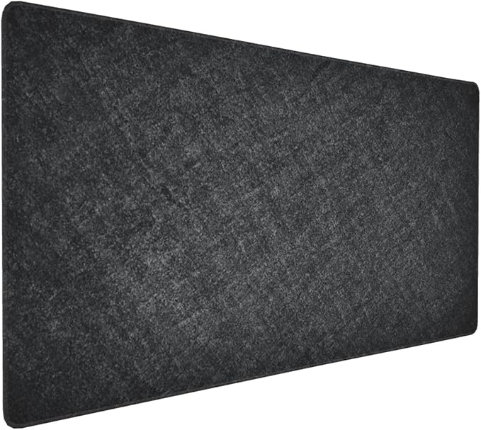 AQQA 3XL Huge Mouse Pads Oversized (48x24) - Extra Large Gaming XXXXL Mouse Pad for Full Desk - Big Mouse Pad with Non-Slip Rubber BaseStitched EdgeDesk mat for LaptopComputer &amp PC Dark Grey