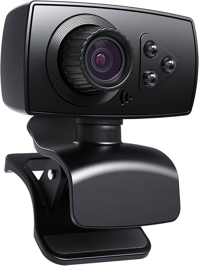 2K Full HD Webcam with Noise-Canceling Microphone Auto Light Correction &amp 110° Wide AnglePlug &amp Play USB Camera for PC/Laptop/Mac/Zoom/Skype/Teams/Online Meetings