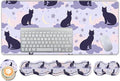 Keyboard Wrist Rest and Mouse Pad Set31.5x11.8 Inches Desk MatWaterproof Non-Slip Ergonomic Wrist Support for Pain ReliefExtended Desk Protector for Office Home GamingCute Cat Design