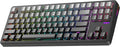 Linky 87 PRO Wireless Mechanical KeyboardTri-Mode BT5.0/2.4GHz/USB-C Hot Swappable Custom Keyboard Linear SwitchesRGB Backlit Computer Gaming Keyboards for PC/Tablet/PS/Xbox(PRO Black)