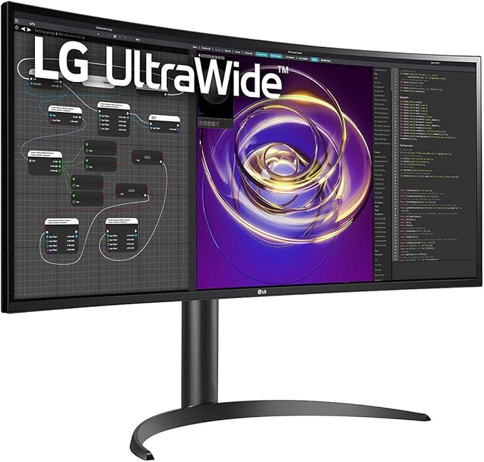 LG 34WP85CN-B.AUS 34” Curved UltraWide QHD IPS HDR Monitor with USB Type C