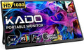 Kado Portable Monitor 15.6-Inch FHD 1080p 45W Reverse Charging USB-C mini-HDMI Gaming Monitor IPS Display Built-in Speakers Second Display 180° Kickstand for Laptop PC Phone Mac Xbox PS4/PS5 Switch
