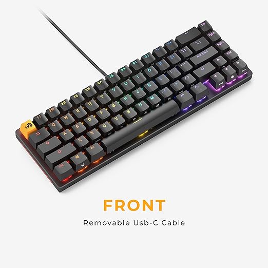 GLORIOUS Gaming GMMK 2 - TKL Mechanical Keyboard - Custom 65% Keyboard - Compact -Hotswap w/Cherry Mx Style Switches - Incl. Double Shot Keycaps &amp Linear Switches - PC Gaming Setup Accessories