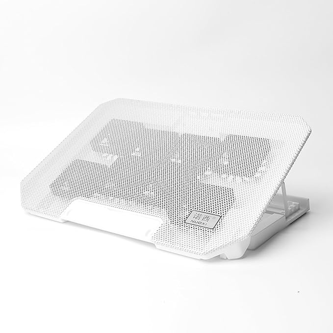 Laptop Cooling Pad for 12-17.3 Inch Laptop with 8 Quiet Fans &amp 360° Rotation Cooling Height Adjustable Laptop Cooler Stand (White)
