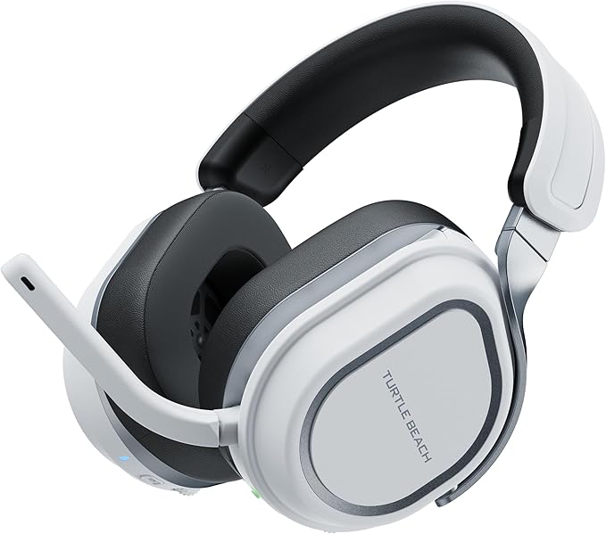 Turtle Beach Stealth 700 Gen 3 Wireless Multiplatform Amplified Gaming Headset for PS5 PS4 PC Mobile – 60mm Drivers AI Noise-Cancelling Mic Bluetooth 80-Hr Battery Dual Transmitters – White