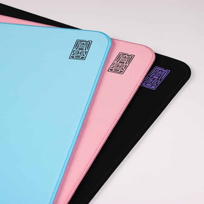 Mouse Pads EspTiger Shan Hai Series Chuan Yun (480 x 400 x 4mm) Standard Size SlimFlex Base Delicate Dense Plain Weave Fabric Large Cloth Gaming Mousepad – Light Blue