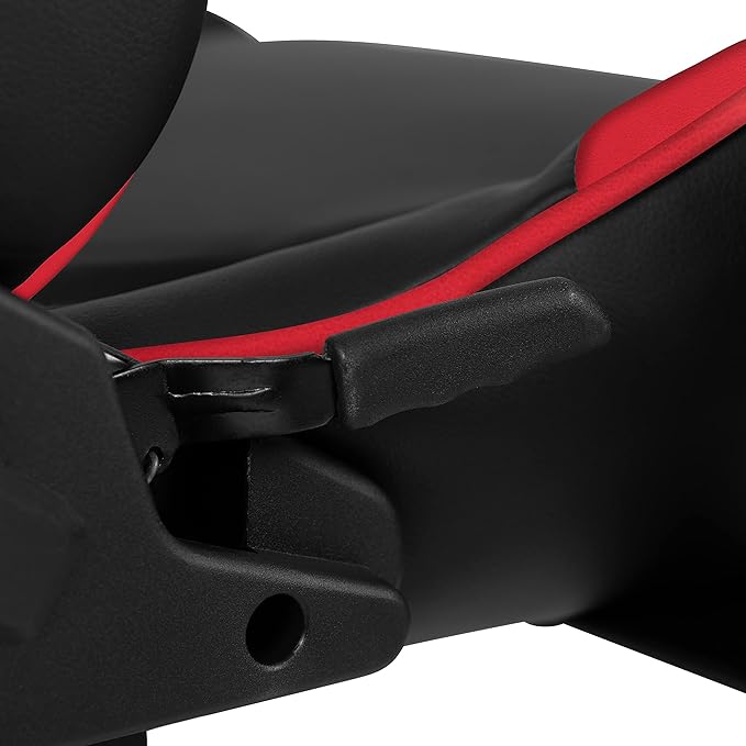 Flash Furniture X20 Fully Reclining LeatherSoft Racing Style Gaming Chair with and Lumbar Pillows Ergonomic Padded Swivel Computer Chair Red/Black