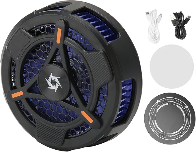 Pad Cooler Magnetic Tablet Cooler for Pad/Phone Two Levels to Heat Dissipation Advanced Cooling Technology for Mobile Gaming Streaming Type C Interface