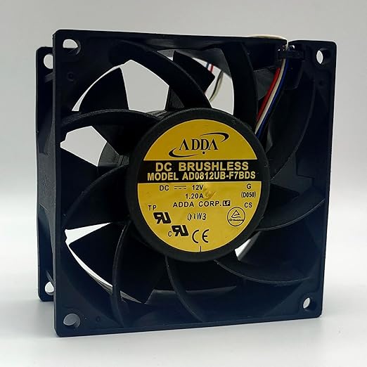 AD0812UB-F7BDS 12V 1.20A 8038 High Speed High Air Volume Cooling Fan for Laptops and Electronics