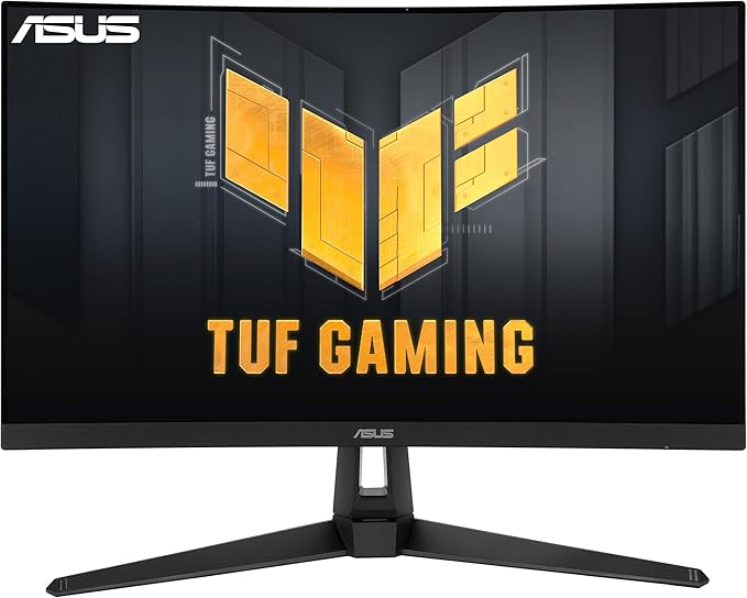 ASUS TUF Gaming VG27WQ1B 27” Curved Monitor 1440P WQHD (2560 x 1440) 165Hz (Supports 144Hz) 1ms Adaptive-sync/FreeSync Premium Extreme Low Motion Blur Eye Care HDMI DisplayPort HDR10