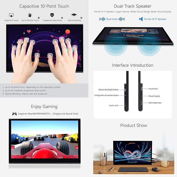 waveshare 15.6inch QLED Quantum Dot Display 1920×1080 Compatible with Raspberry Pi 5/4B/3B/Zero/Zero W/Zero 2W/Pico/Pico W/Pico WH Jetson Nano/ VisionFive2/ PC