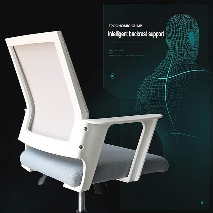 Office Chair Gaming Chair Computer Chair Mesh Home Office ChairErgonomic Computer Chair with ArmrestUpholstered Desk Chair Height Adjustable Swivel Chair for Conference Executive Gami