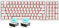 Hexgears X4 Wired Mechanical Keyboard with Number Pad USB-C Hot Swappable Custom Keyboard Pre-lubed Clicky Switches White LED Backlit Computer Gaming Keyboards for PC/Tablet