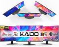 Kado Triple Monitor Setup - 3-Pack 27 1920x1080 Computer Monitor 75Hz VESA Mount HDMI Office Gaming Hybrid Sim Racing Built-in Speakers (E27X Trio Series)