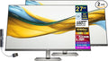 HP Series 5 527da 27 IPS FHD Monitor with 5ms Response Time Anti-Glare Flicker Free 300 nits Brightness VGA HDMI &amp Dockztorm USB Port Expander Black/Metal Gray Color (B11W6AT#ABA) 2 Pack
