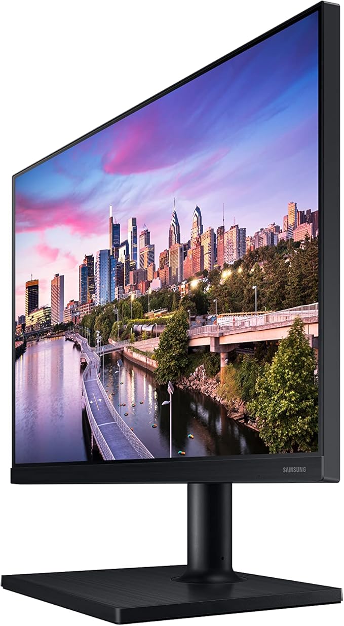 SAMSUNG FT45 Series 24-Inch WUXGA 1920 x 1200 Computer Monitor 75Hz IPS Panel HDMI DisplayPort DVI USB Hub Built-in Speakers Height Adjustable Stand 3 Yr WRNTY (LF24T454GYNXZA)Black