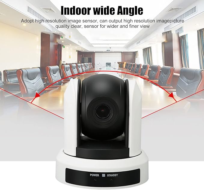 PTZ Conference Camera Conference Room Camera System USB HD 1080P 2.19MP 3X Fixed Focus Video Conference Camera for Business Meeting 100‑240V(U.S. Plug)