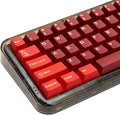 Custom PBT Keycaps 173 Keys Double Shot Cherry Profile Keycap Minimalist Red Key caps Set with Key Puller for Mechanical Keyboard Compatible with ANSI ISO Layout