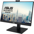 ASUS 24” 1080P Video Conferencing Monitor (BE24EQSK) - Full HD IPS Built-in Adjustable 2MP Webcam AI Noise-canceling Mic Speakers Eye Care DisplayPort HDMI Wall Mountable Height Adjustable
