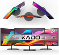 Kado Triple Monitor Setup - 3-Pack 24 Curved 1920x1080 Computer Monitor 1500R 75Hz VESA Mount HDMI Office Gaming Hybrid Built-in Speakers (C24X Trio Series)
