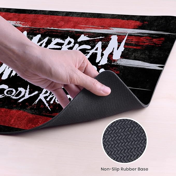 Head Case Designs Officially Licensed WWE American Nightmare Portrait Cody Rhodes 37.4 x 15.75 x 0.16 inches (900 x 400 mm) - XL Gaming Office Desk PC Keyboard Mouse Mat Pad