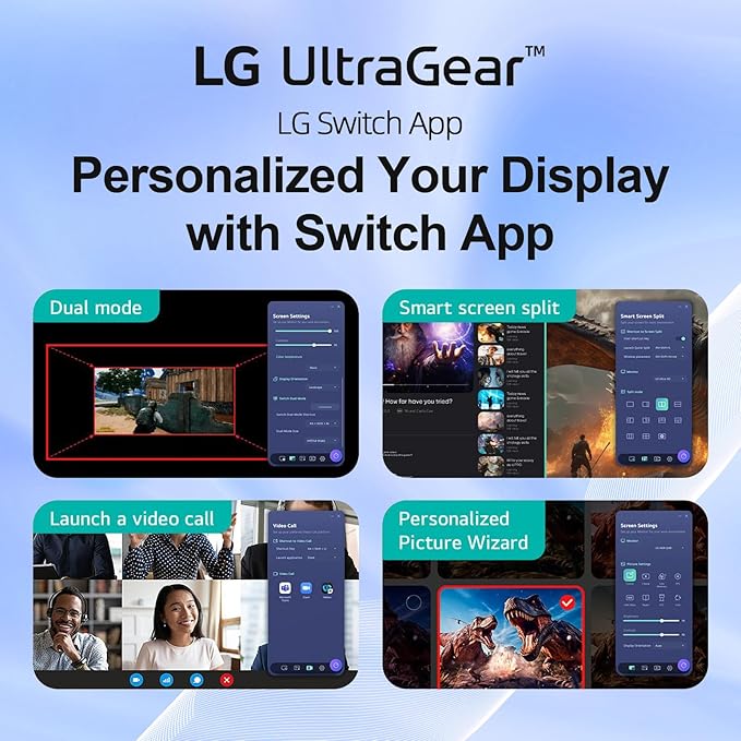 LG 24 Ultragear FHD Gaming Monitor IPS Display 144Hz Refresh Rate 1ms MBR HDR10 sRGB 99% Color Gamut NVIDIA G-SYNC Compatible AMD FreeSync HDMI DisplayPort Vase Mountable Tilt Black