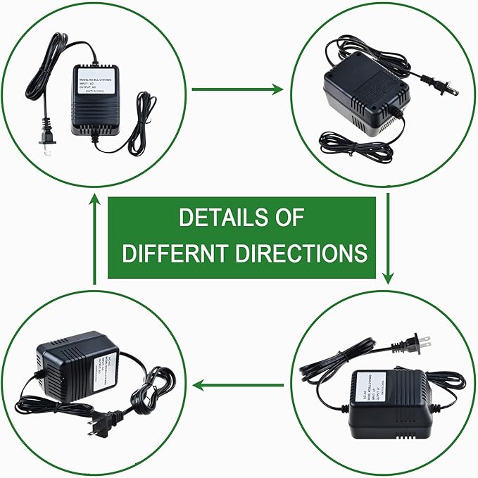 AC/AC Adapter for X Rocker XRocker 521231 Game Gaming Chair AC10V 10VAC 10V - 12V 1A - 1.2A - 2A Direct Plug-in Class 2 Transformer Power Supply Cord Charger (with AC 10-12V Output)