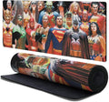 Head Case Designs Officially Licensed Justice League DC Comics Justice Volume 1 Comic Book Covers 37.4 x 15.75 x 0.16 inches (900 x 400 mm) - XL Gaming Office Desk PC Keyboard Mouse Mat Pad
