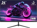 24 Inch Gaming Monitor IPS FHD 1080P 180Hz 1ms Built-in 2×2W Speakers AMD FreeSync &amp G-Sync Compatible FPS Crosshair Flicker-Free Blue Light Filter