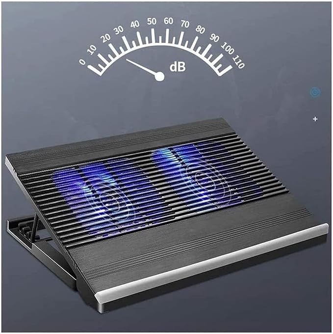 10-15.6 Laptop Cooler Cooling Pad | Ultra Slim Portable 2 Quiet Big Fans 1300RPM with USB Line Built in | Simple and Easy Use Design (Color : B) (A)