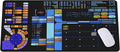 Trekkies Trekker Sci-fi Control Console Display Desk Mat Large Gamer Mouse pad Laptop Pad Mat Game Mat Gaming Accessories Computer Accessories Gaming Room Decor SciFi Gift KMH