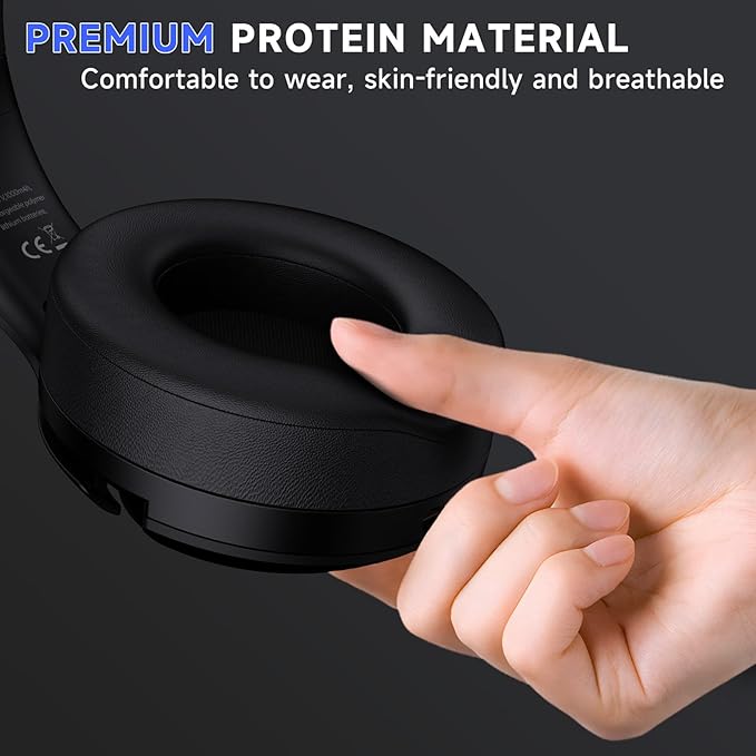Gtheos Wireless Gaming Headset for ps5 ps4 Elden Ring PC Mac Switch Bluetooth 5.3 Gaming Headphones with Noise Canceling Microphone 45H Battery RGB Light Black