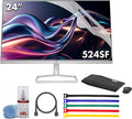 HP Series 5 524SF 23.8 Full HD (1920×1080) Monitor | IPS Display 100Hz Refresh Rate Slim Bezel Eye Comfort Technology &amp HDMI Connectivity Replaces M24F (94C17AA#ABA) + Keyboard/Mouse + More
