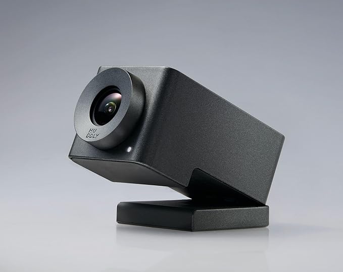 Huddly IQ Conference Camera H1-MBLK (Camera only) – 12MP CMOS sensor FHD Video Ultra-wide FOV Plug-And-Play Digital Pan/Tilt/Zoom Real-Time Dewarping Auto-image adjustment Black (Renewed)
