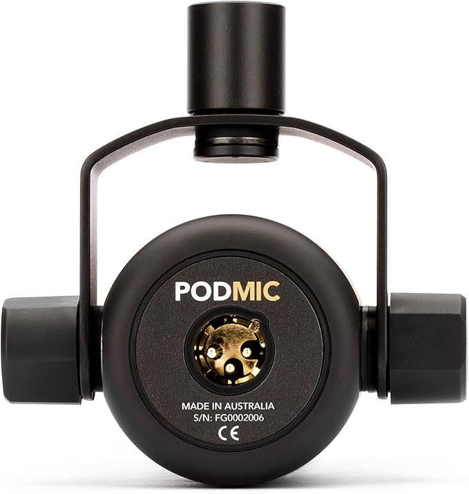 Rode PodMic Cardioid Dynamic Broadcast Microphone with Rode NTH-100 Over-Ear Headphones