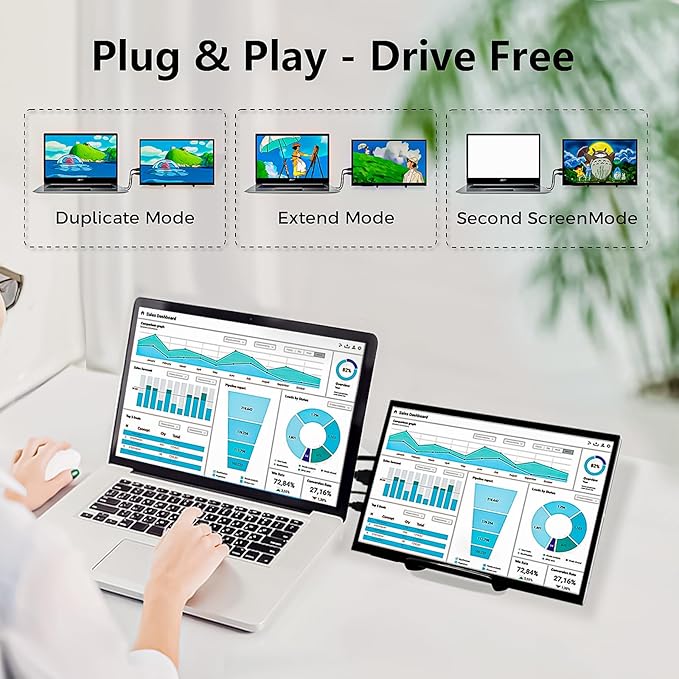 Raspberry Pi Touchscreen10 Inch Monitor HDMI1024×600 Mini Monitor16:9 IPS Screen Small Portable Display for Raspberry Pi 400/4/3/2/Zero/B/B+ Jetson Nano Win11/10/8/7