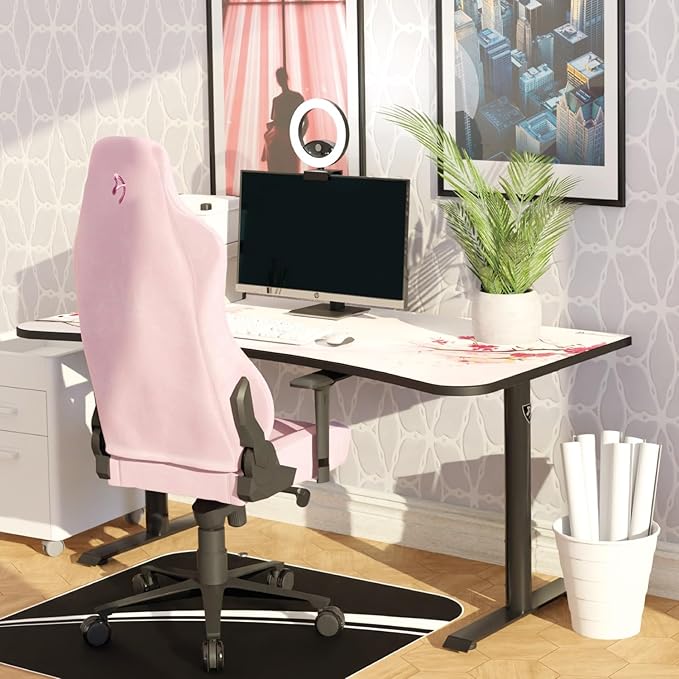 Arozzi Arena Gaming Desk Mat Full Surface Custom Desk Pad Interchangeable Water Resistant &amp Washable Computer Desk Mouse Pad with Stitched Edges (D049)