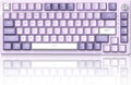 MageGee SKY81 75% Mechanical Gaming Keyboard Gasket Hot Swappable Wired Custom Creamy Keyboard with 5-Layer Sound Dampening Knob Control RGB Backlit NKRO for Win/Mac (Violet Violet Switch)