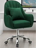 Office Chair Gaming Chair Computer Chair Upholstered Computer Chair with ArmrestAdjustable Swivel Chair Modern Mid-Back Desk Chair Armchair for Executive Living BedroomHome Velvet Off