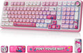 My Little Pony Wireless Mechanical Keyboard - 101 Keys RGB Gaming Keyboard with Custom Linear Switches Hot-Swap &amp Knob Control Triple Connection (BT5.0/USB-C/2.4GHz) Ergonomic for Work &amp Ga