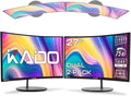 Kado Dual Monitor Setup - 2-Pack 27 Curved 1920x1080 Computer Monitor 1500R 75Hz VESA Mount HDMI Office Gaming Hybrid Built-in Speakers (C27X Dual Series)