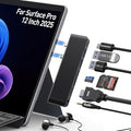 Surface Pro 12 Docking Station Surface Pro 12 Accessories with 4K HDMI Thunerbolt 4 Hub (4K@60Hz Display+ 40Gbps Data+ 100W Charging) 2 USB3.0 SD/TF 3.5mm Audio for Surface Pro 12 inch 2025