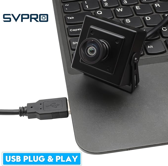 SVPRO 16MP USB Camer 120° Wide Angle Distortion-Free Webcam for Computer Laptop Embedded Video Camera with IMX298 Sensor for Machine Vision USB2.0 Industrial Camera for 3D Printer