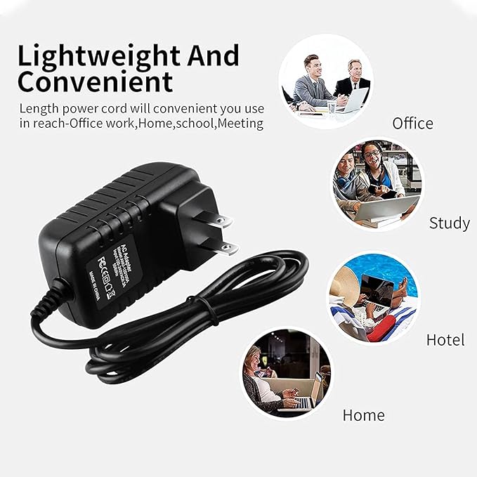 AC Power Adapter (12V 1.5A) for Ktec KSAS0241200150HU Seagate External Hard Drives &amp MyBook External Hard Drive (Bulk)