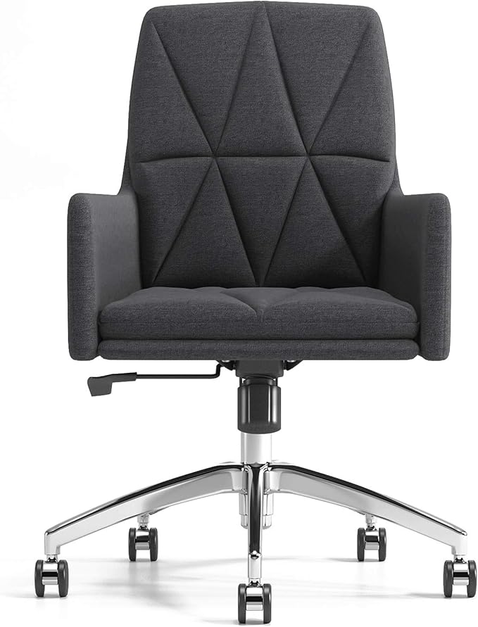 Office Chair Gaming Chair Computer Chair Modern Swivel Chair with Armrest Thick BackrestUpholstered Office Computer ChairAdjustable Desk Chair Conference Chair Armchair for Executive