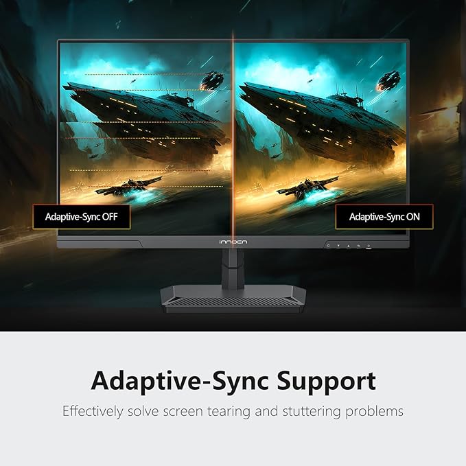 INNOCN 24.5 Inch Gaming Monitor 1440P 240Hz QHD 2K PC Desktop Gaming Screen Fast IPS HDMI 2.1 Display DisplayPort Built-in Speaker 25G2S