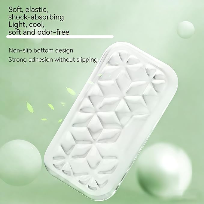 WENPIC-Keyboard Wrist Rest -Desk Decoration- Ergonomic Cloud Wrist rest - Soft And Flexible Non-Slip - Can Relieve Long-Term Office Wrist Pain - Ideal For Office Computer Laptop (Transparent White)