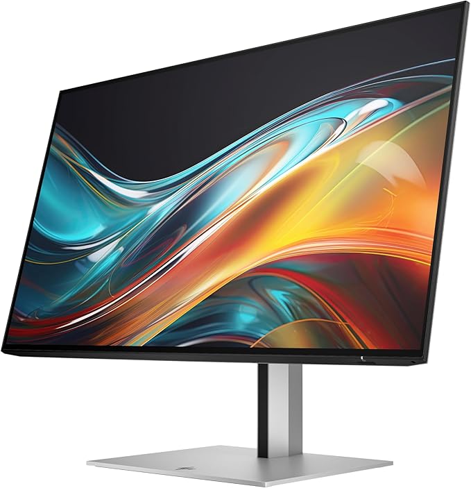 HP Series 7 Pro 724pf 24 FHD IPS Monitor with 5ms Response Time Anti-Glare Flicker Free VESA Mount (100mm) Displayport HDMI Black/Silver (8X530AA#ABA) 2Pack w/DKZ Hub &amp ErgoFlexy Dual Mount